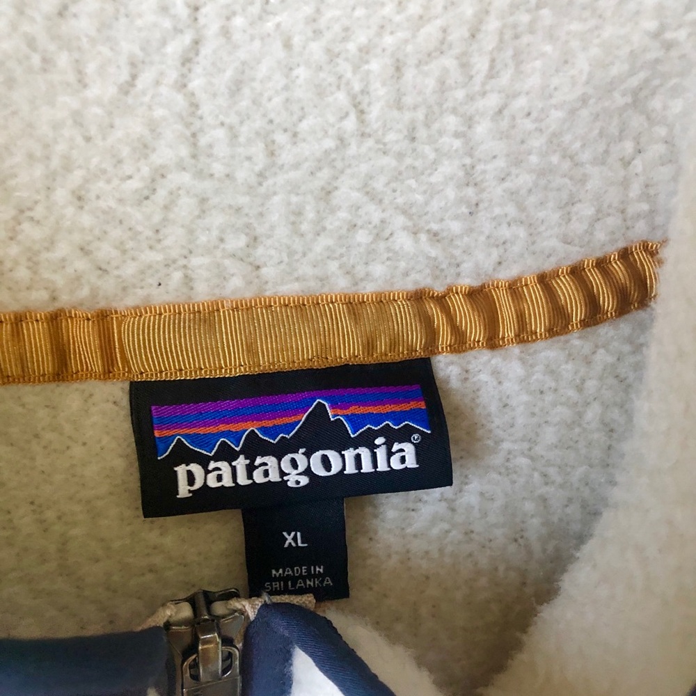 Patagonia Retro Pile Marsupial Fleece Pullover- Womens XL Color:  Pelican